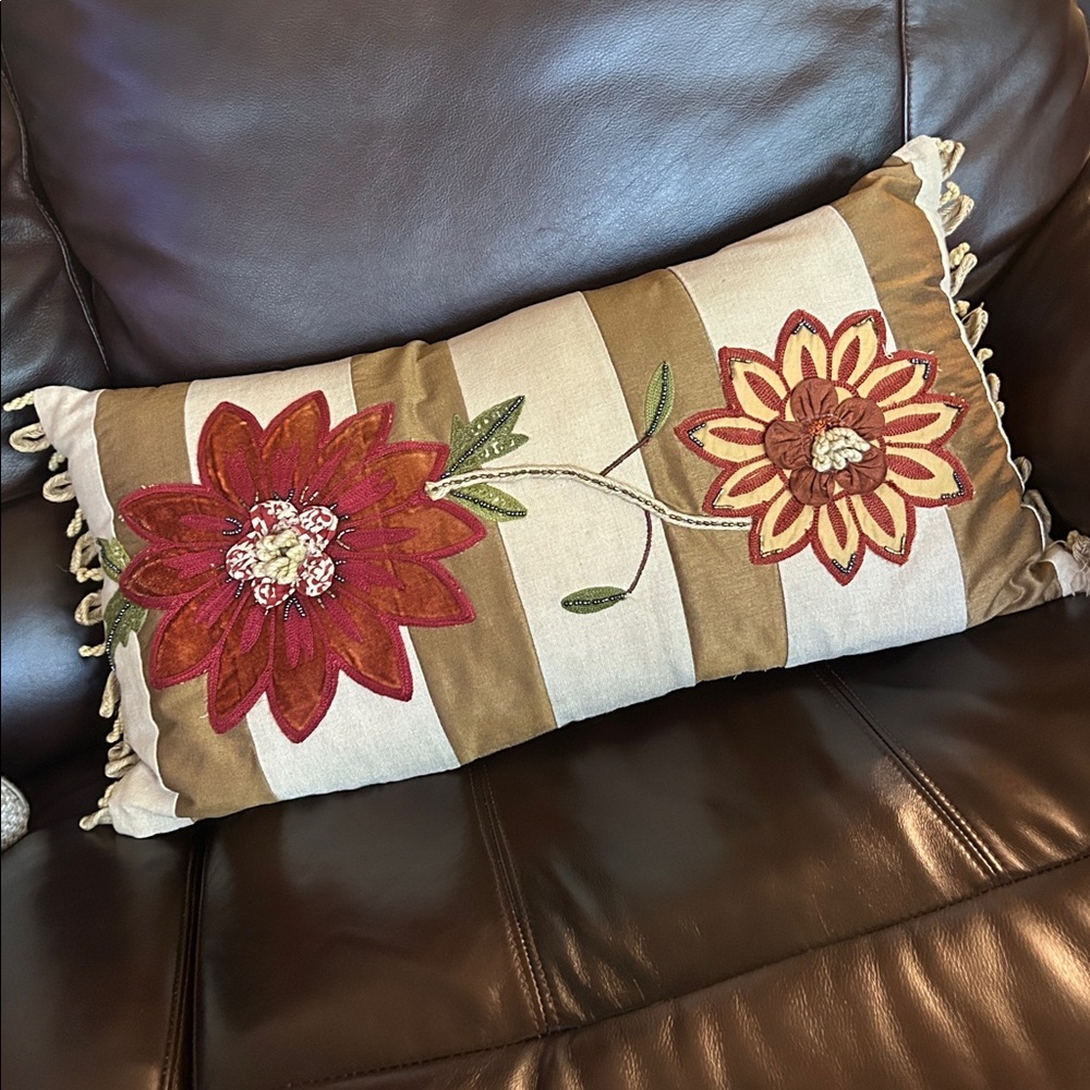 Pier 1 Bronze Textured Pillow - Picture 2 of 8